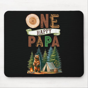 Tapis De Souris Un Papa campeur heureux pour son premier anniversa