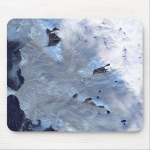 Tapis De Souris Un petit champ des glaciers entoure la baie de