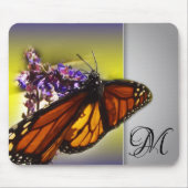 Tapis De Souris Un petit papillon doux (monogramme) (Devant)