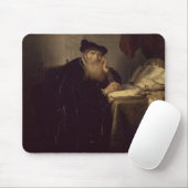 Tapis De Souris Un philosophe, 1635 (huile sur le panneau) (Avec souris)