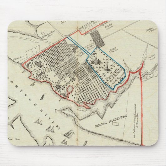 Tapis De Souris Un Plan De La Propriété Du Hampton Normal (Devant)