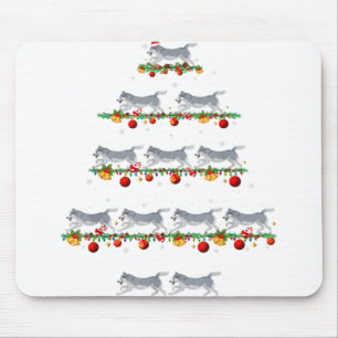 Tapis De Souris Un pyjama familial fixe Noël Malamute Chien de l'A