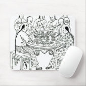 Tapis De Souris Un repas amical (Avec souris)
