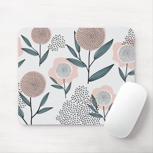 Tapis De Souris Un rose (Avec souris)