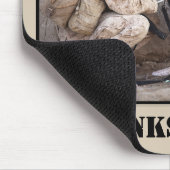 Tapis De Souris Un soldat à Fatigues avec son chien militaire (Coin)