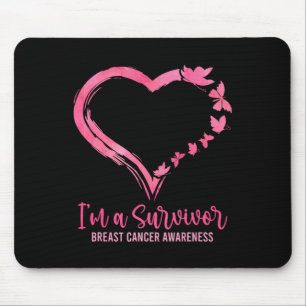 Tapis De Souris Un Survivant Chemise rose Papillon Coeur Coeur Dan