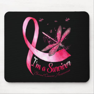 Tapis De Souris Un survivant Dragonfly Sensibilisation au cancer d