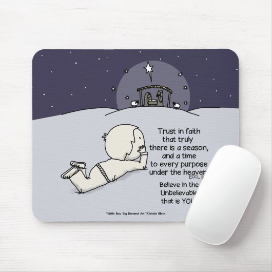 Tapis De Souris Un temps pour tous les objectifs (Avec souris)