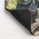 Tapis De Souris Un train au printemps (Coin)