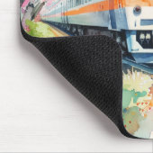 Tapis De Souris Un train au printemps (Coin)