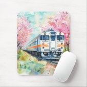 Tapis De Souris Un train au printemps (Avec souris)