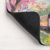 Tapis De Souris Un train au printemps (Coin)