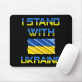 Tapis De Souris Un trident ukrainien drapeau ukrainien Ukraine (Avec souris)