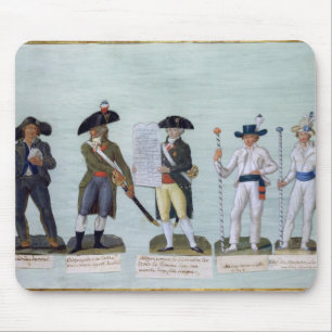 Tapis De Souris Un vendeur de journal, un citoyen prêt à combatt