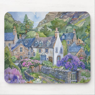 Tapis De Souris Un village écossais paisible