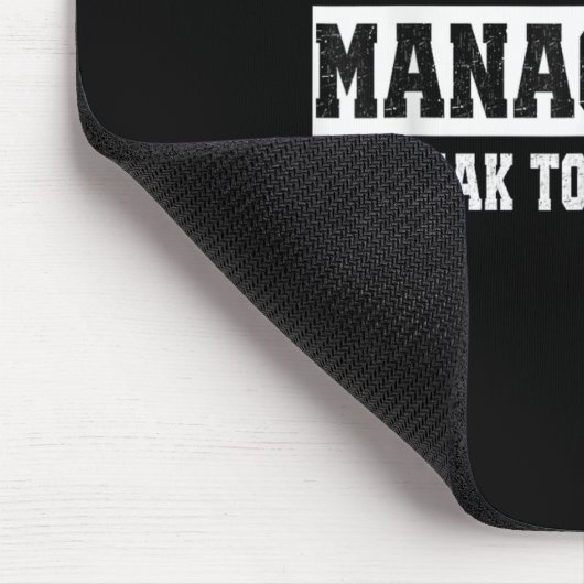 Tapis De Souris Under New Management Speak To My Fiancée Funny Hus (Coin)
