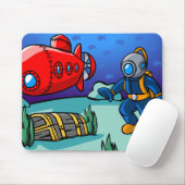Tapis De Souris Une aventure sous-marine (Avec souris)
