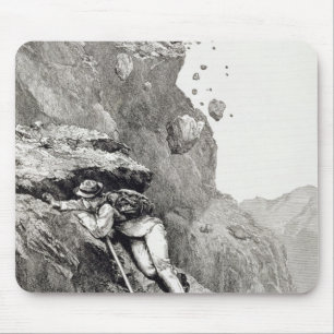 Tapis De Souris Une canonnade sur le Matterhorn, 1862, 'de l'Asc