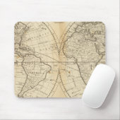 Tapis De Souris Une carte du monde (Avec souris)