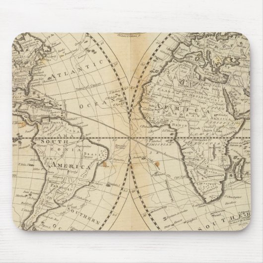 Tapis De Souris Une carte du monde (Devant)