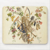 Tapis De Souris Une conception de textile de jardin, 'de l'ONU (Devant)