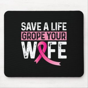 Tapis De Souris Une corde de vie Votre Femme Pink Breast Cancer La