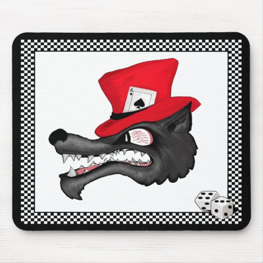 Tapis De Souris Une course de loup solitaire Mousepad de chance (Devant)