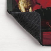 Tapis De Souris Une dame en robe rouge (Coin)