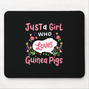 Tapis De Souris Une dame qui aime les cochons d'Inde