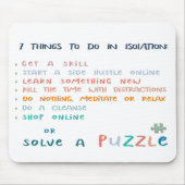 Tapis De Souris Une drôle de typographie motivationnelle (Devant)