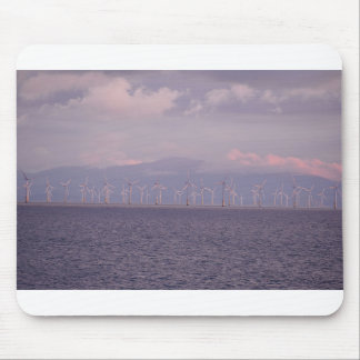 Tapis De Souris Une Éolien Sur La Mer D'Irlande Près De Liverpool,