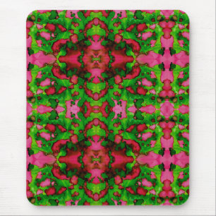 Tapis De Souris Une étude en rose et vert