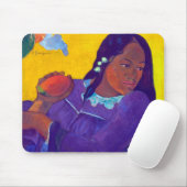Tapis De Souris Une femme avec un manchot, Gauguin (Avec souris)