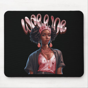 Tapis De Souris Une femme guerrière de cellules de faucille combat
