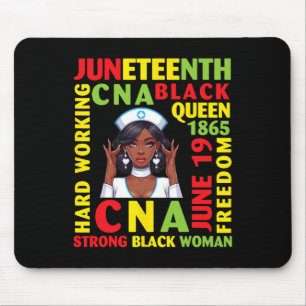 Tapis De Souris Une femme noire forte de Black Queen