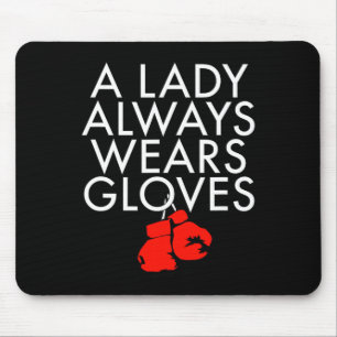 Tapis De Souris Une Femme Porte Toujours Des Gants Ventilateur De