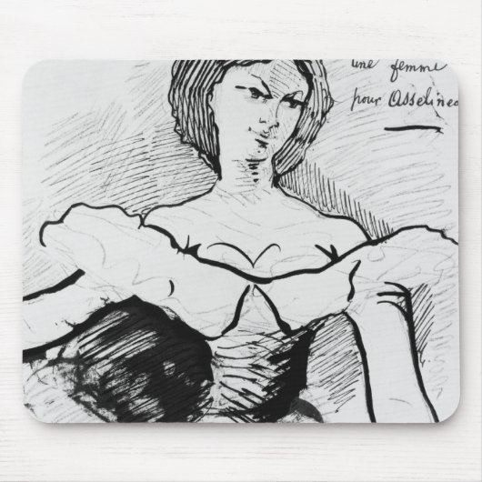 Tapis De Souris Une femme pour Asselineau (Devant)