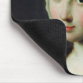 Tapis De Souris Une fille avec un masque noir (Coin)