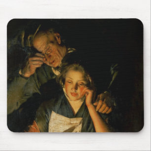 Tapis De Souris Une fille lisant une lettre