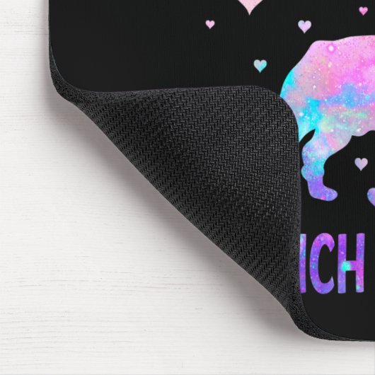 Tapis De Souris Une fille qui aime français Bulldogs chien amusant (Coin)