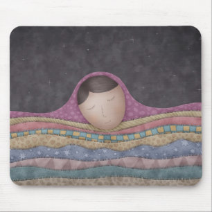 Tapis De Souris Une Fille Sous Mille Couvertures