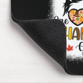 Tapis De Souris Une Fille Thanksgiving Fille Messy Bun (Coin)