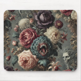 Tapis De Souris 🩸 Une Fleur Intimidante - Victorienne gothique