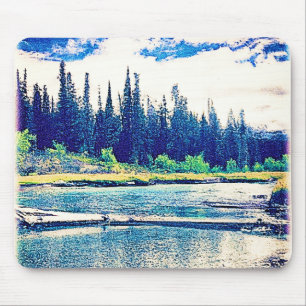 Tapis De Souris Une Forêt Sauvage Canadienne Majestueuse. Commande