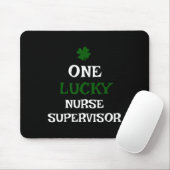 Tapis De Souris Une infirmière superviseure chanceuse St. Patrick' (Avec souris)