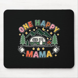 Tapis De Souris Une joyeuse maman campeuse premier anniversaire ca