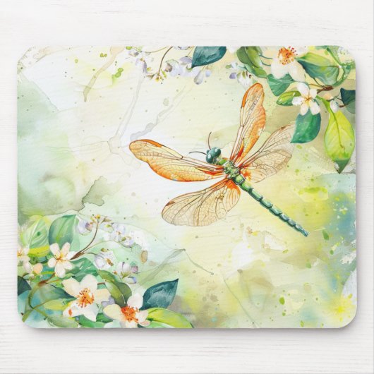 Tapis De Souris Une libellule de printemps (Devant)
