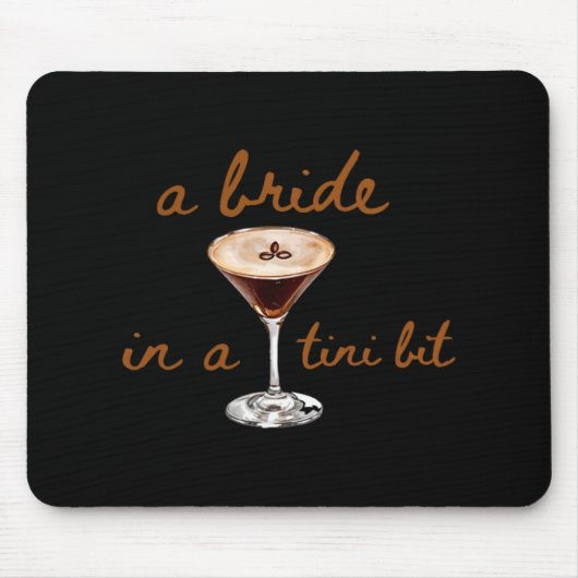 Tapis De Souris Une mariée dans un style de café Tini Bit (Devant)