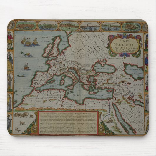Tapis De Souris Une nouvelle carte de l'empire romain (Devant)