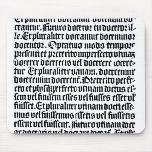 Tapis De Souris Une page du 'Grammaire Latine